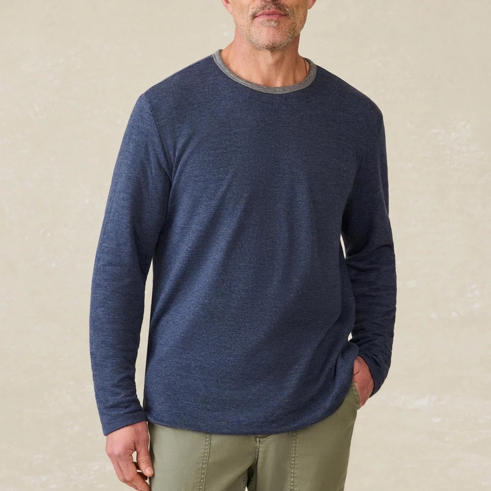 Faherty Men’s Cloud Reversible Crew - image 1